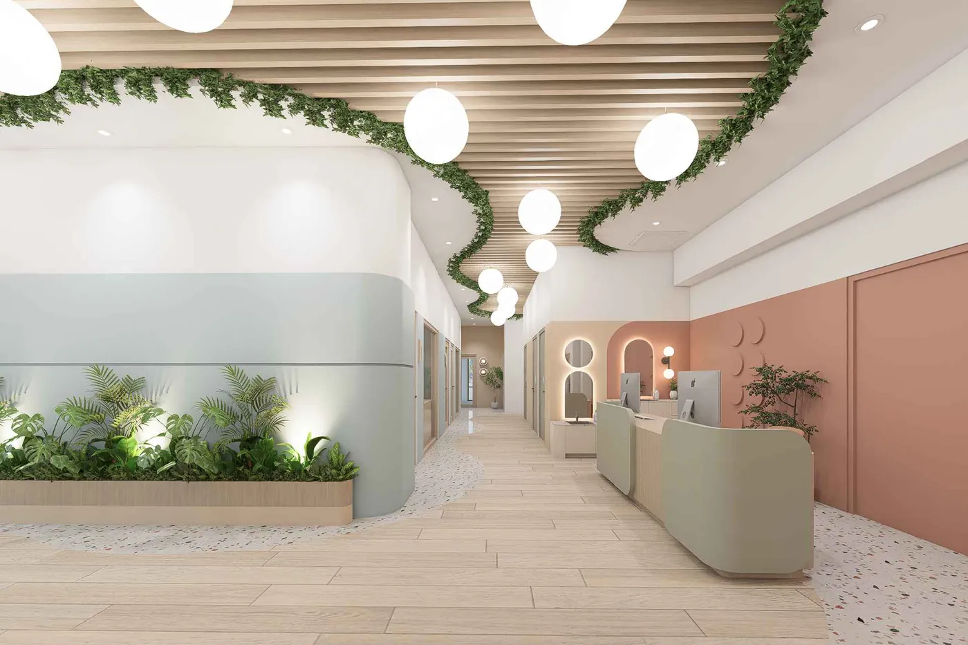 Reception and hallway