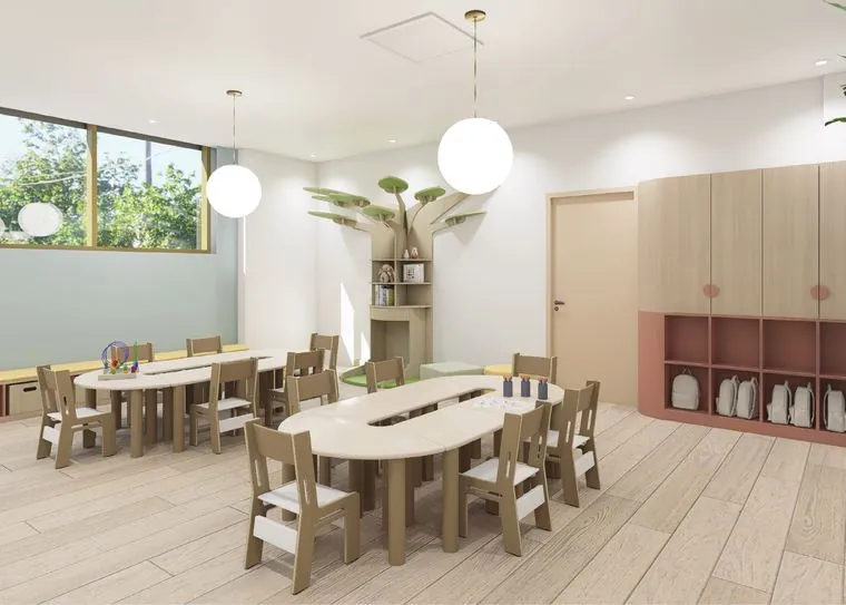 Preschool classroom at Kindred Greenpoint
